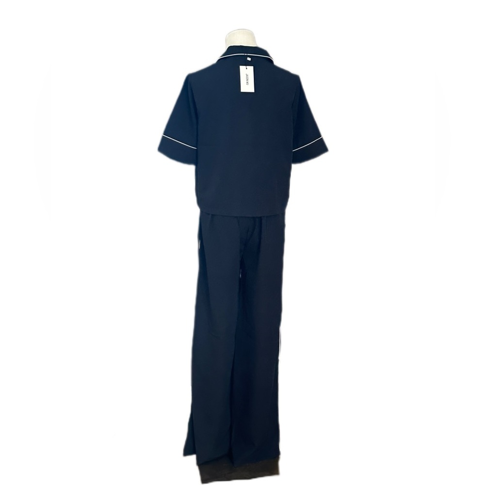 Jason Wu Black Two Piece Pajama Set Wide Leg NWT - Picture 7 of 17